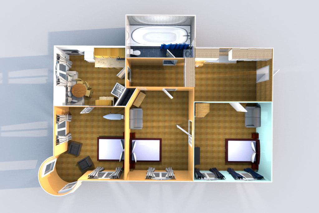 Spacious Ruterra 3bdr Flat Apartamento Praga